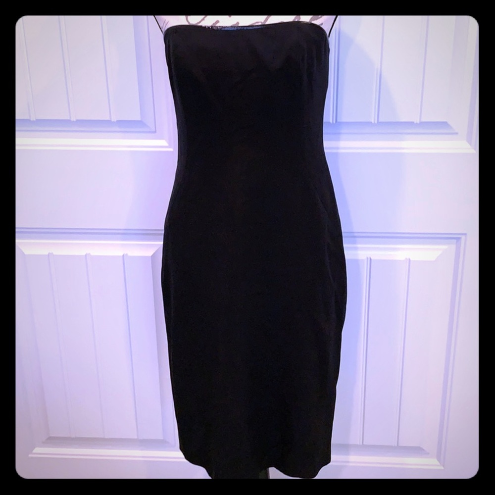 WORTH SEXY BLACK DRESS. With/without straps. Sz 8.